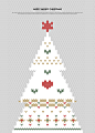 圣诞树 手工编织 花样展示 毛织针织 圣诞设计元素PSD tid156t002774