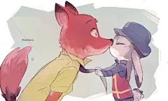 ZOOTOPIA~#JUDY#&amp;#NICK##疯狂动物城##ZOOTOPIA##迪士尼动画##原创手绘# #同人##3D电影##插画##人设##漫画##朱迪##尼克#