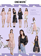【5.5上新】ONE MORE2020夏季新款小雏菊连衣裙黑色碎花裙半身裙-tmall.com天猫