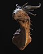Dargon, Florent Desailly : Quick dragon bust I made in my spare time
I wanted to have a more an animal/dinosaur feel to it.
Had a lot of fun with the texture.