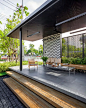 曼谷住宅花园，Z字图案与住宅的糅合 / Ginggaanbai – mooool木藕设计网