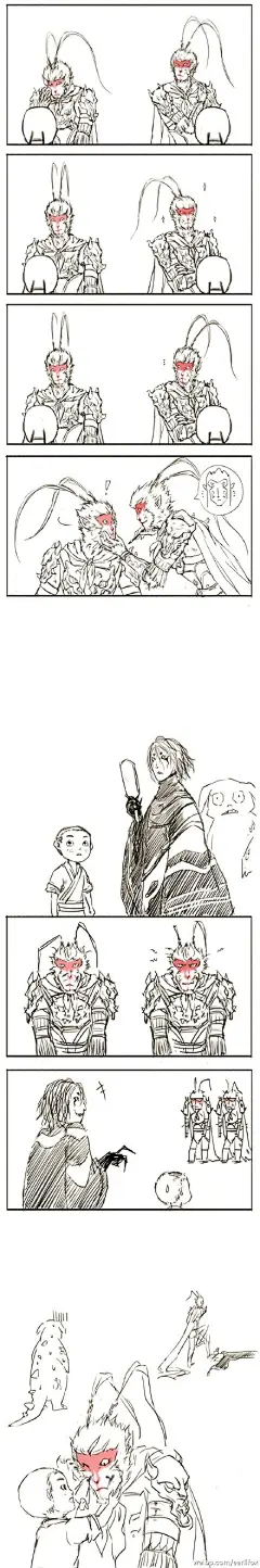#西游记之大圣归来# #法印组# 关于战斗妆片头和片尾的俩猴子有不同的审美,混沌或成最大输家