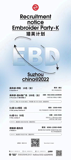 想不到的意外采集到招聘