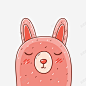 害羞表情粉色小兔子高清素材 卡通动物 害羞表情 小兔子 粉色兔子 背景装饰 免抠png 设计图片 免费下载