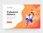 Education Webpage and Illustration star orange teacher rocket web ui logo illustration education design cloud book