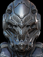 Sci-Fi Helmet - by Jonathan BENAINOUS, Jonathan BENAINOUS : The goal of this project was to study in detail the entire process of creation of a very high detailed sci-fi Helmet. <br/>From the Zbrush concept to the final picture.