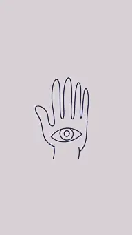 Minimalist Hand Painted Hand Eye Instagram Highlight