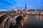 Fraumunster Church in the Morning, Zurich by Andrey Omelyanchuk on 500px