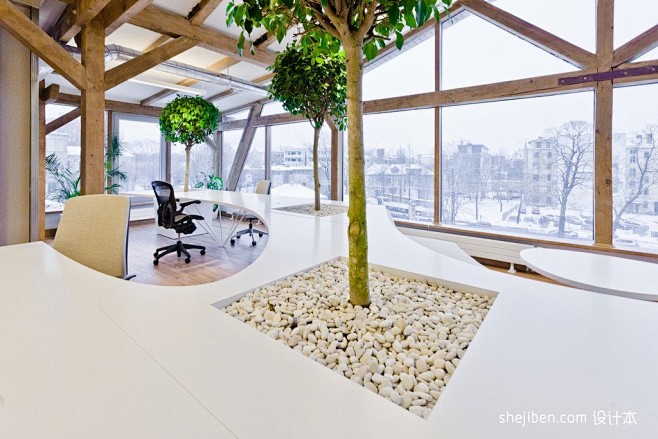 绿色办公室设计 心与自然相拥