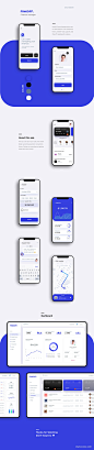 Finance manager. Mobile app & DashboardUI设计作品移动应用界面用户中心首页素材资源模板下载
