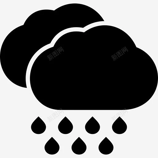 雨大雨降水图标 免费下载 页面网页 平面电商 创意素材-花瓣网