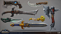 World of Warcraft: Battle for Azeroth - Weapons , Christopher Hayes : The first image are all concepts and the rest all models.