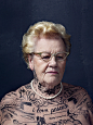 De Werf campaign image : tattoo woman