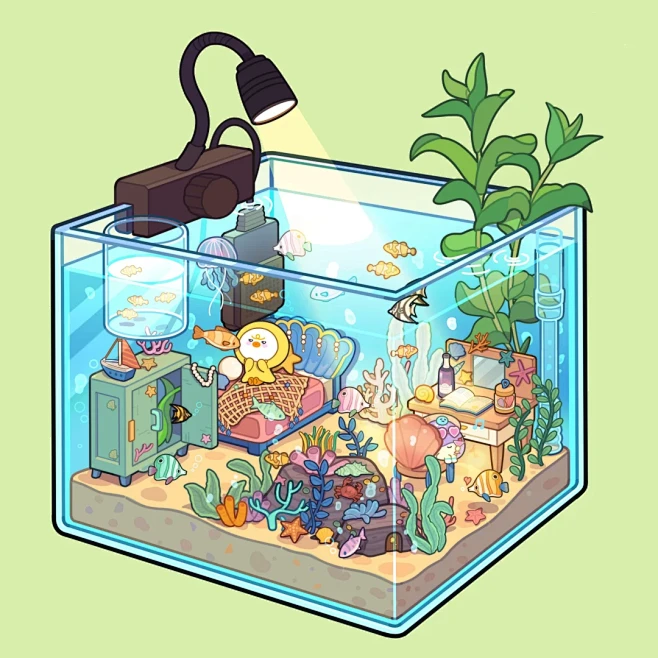 【情绪商品】治愈角落水族箱 - 小红书