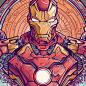 Iron Man Vs Ultron Fanart project : Design inspired in the fight of the both characters