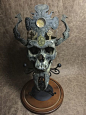 St. Gonzaga Procession Skull Carved By Zane WYlie