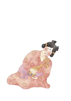 《万华夜宴》插画设计及其衍生品插画创作习作Moonbyul的 - 原创作品 -   3