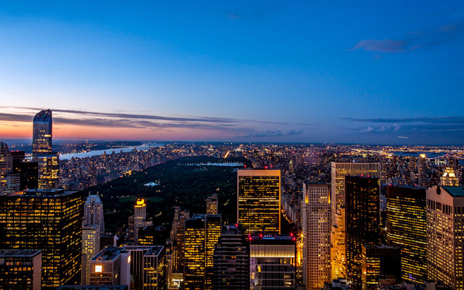 夜景 城市 俯瞰