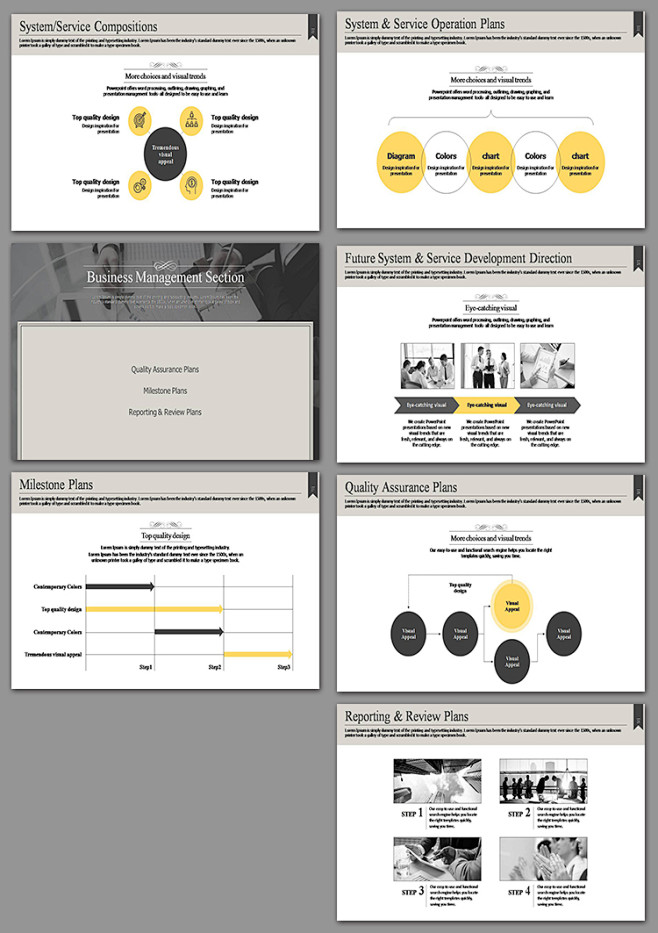 PPT001现代经典PPT 简洁黑白经典...