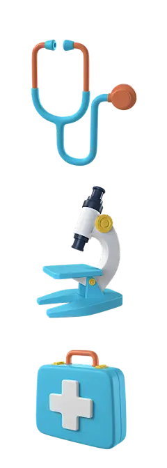 DNA细胞科技生物医疗器械注射器立体3D图标_PSD分层：