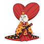 Empress and Emperor of Hearts, Leonard Furuberg : My entry for the CDChallenge, Alice in Wonderland.