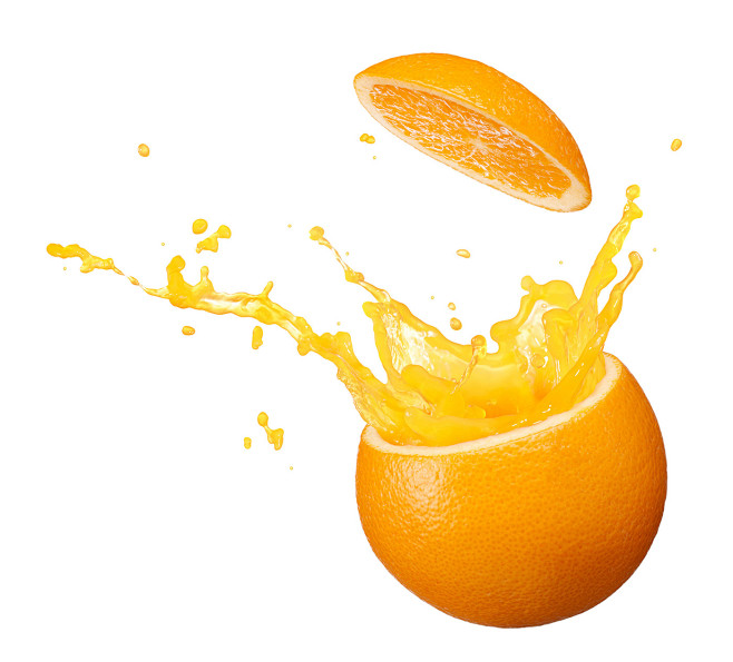 果汁橙子橘子