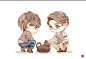 #镇魂#    朱一龙｜白宇   夫夫小日常～      绘师：@四面储鸽