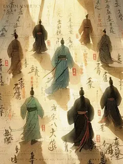 中式美学·唐宋八大家迎着命运风波蹁跹而去 - 小红书