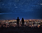 love, night, and stars图片