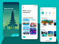 插画风格旅行app ui .xd素材下载 - 豆皮儿UI