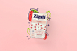 Zigulì - Logo and Pack Redesign : This year Zigulì celebrates his 50th anniversary. The candy goodness has remained unchanged but the pack has become obsolete. The importance of fruit is represented with a colorful pattern that covers the entire packaging