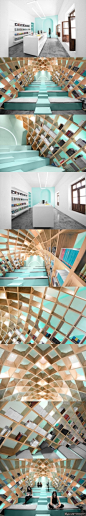 创意图书馆摄影 图书馆造型设计 楼梯图书馆视觉设计 图书馆建筑设计 楼道书架摄影图