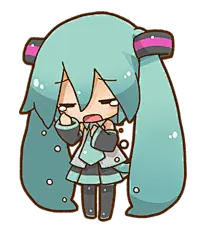 初音未来（友情篇♪） - LINE 贴图 : 深受大家喜爱的初音未来的第2套贴图来啦！插画师“三月八日”的手绘作品。本套贴图中新加入了许多“未来”的好朋友们！