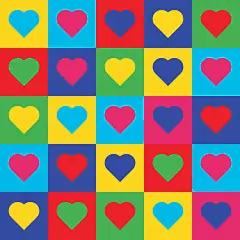 heart pop art pattern - valentine's day amour 幅插畫檔、美工圖案、卡通及圖標