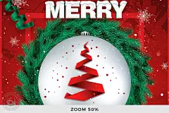 圣诞节平安夜活动派对传单海报模版素材下载Christmas Eve Flyer Template V11插图(4)