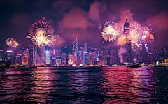 数字艺术AI图烟花壁纸素材图片