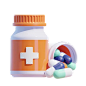 Medicine With Pills 3D Icon