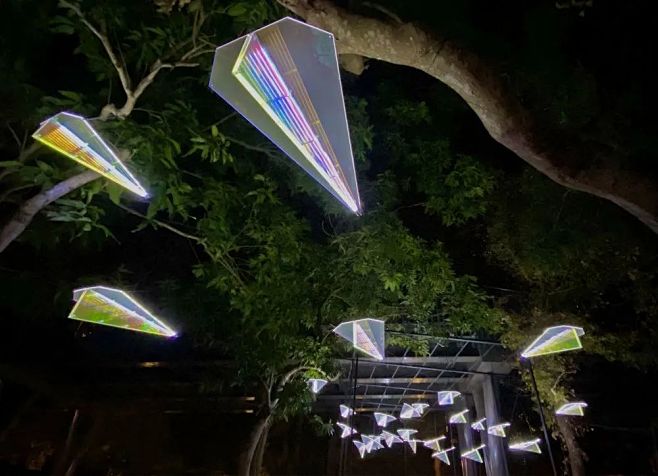 台湾艺术会展活动的这个逐梦飞翔装置唤起了...