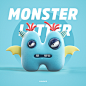 原创IP形象设计｜字母怪兽 26 monster lette平面设计