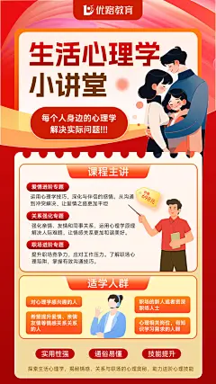 康养赠课海报-心理学