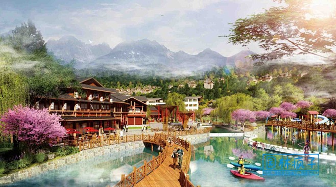 WB345文旅康养旅游度假区民宿乡村田园...