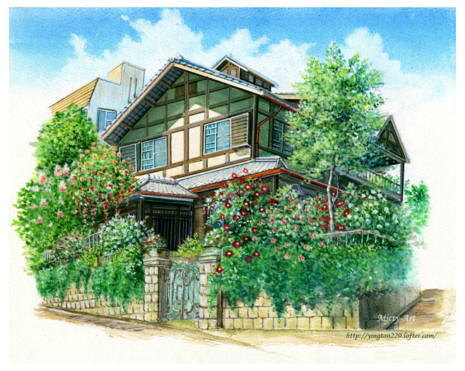新作品《真琴的家》临摹~这幅画是《穿越时...
