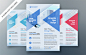 Corporate flyer template Premium Vector