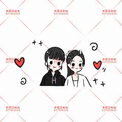 豆豆头像 手绘头像 情侣头像 女生头像 男生头像 Q版头像 可爱个性手绘 卡通头像 动漫少女 二次元头像 简笔画 超仙头像 可爱头像