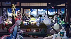#阴阳师夏日祭# 炎炎夏日，喝口清茶来凉爽一夏吧o(*≧▽≦)ツ
主题壁纸画师： ヤマウチシズ 