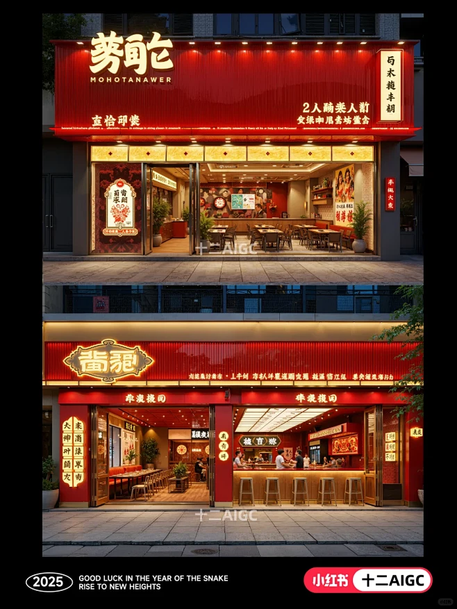 餐饮门头设计 | 要AI来点餐饮门头设计灵感 - 小红书-花瓣网