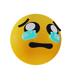 PNG素材：悲伤哭泣的表情符号