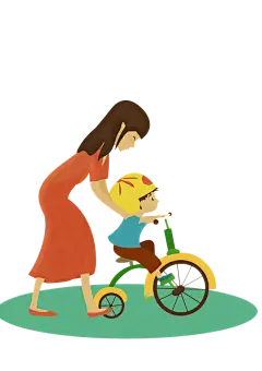 母亲节手绘人物png (2)