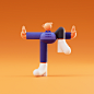 3D Render characters digital illustration blender 3d modeling Character design  Digital Art  3dart Flat Vector