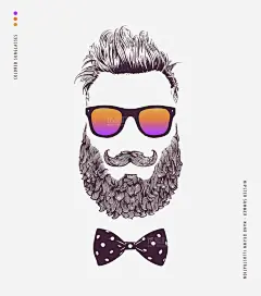 戴墨镜的男士创意广告矢量图免抠素材 插画 设计图片 免费下载 页面网页 平面电商 创意素材 png素材
